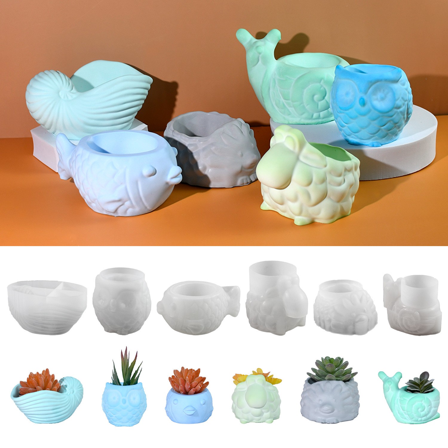 3D Printing Vase - Molde de silicone para vaso de