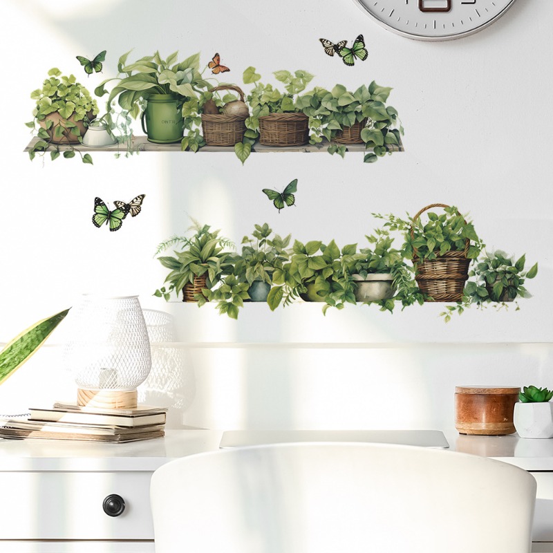 3D Printing Pot - Plantas verdes tropicais em vaso borboleta