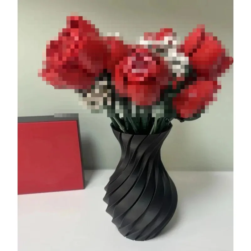 3D Printing Vase - Vaso para buquê de rosas lego,