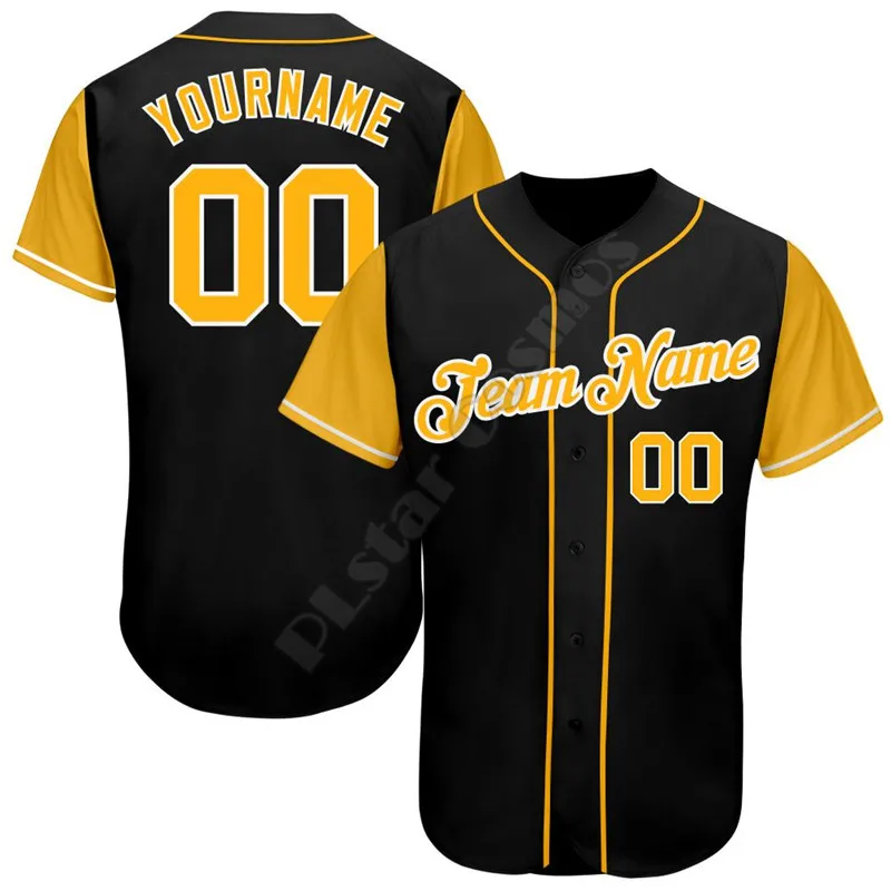 3D Printing Jersey - PLstar Cosmos-Baseball Jersey Camisa, Nome Personalizado,