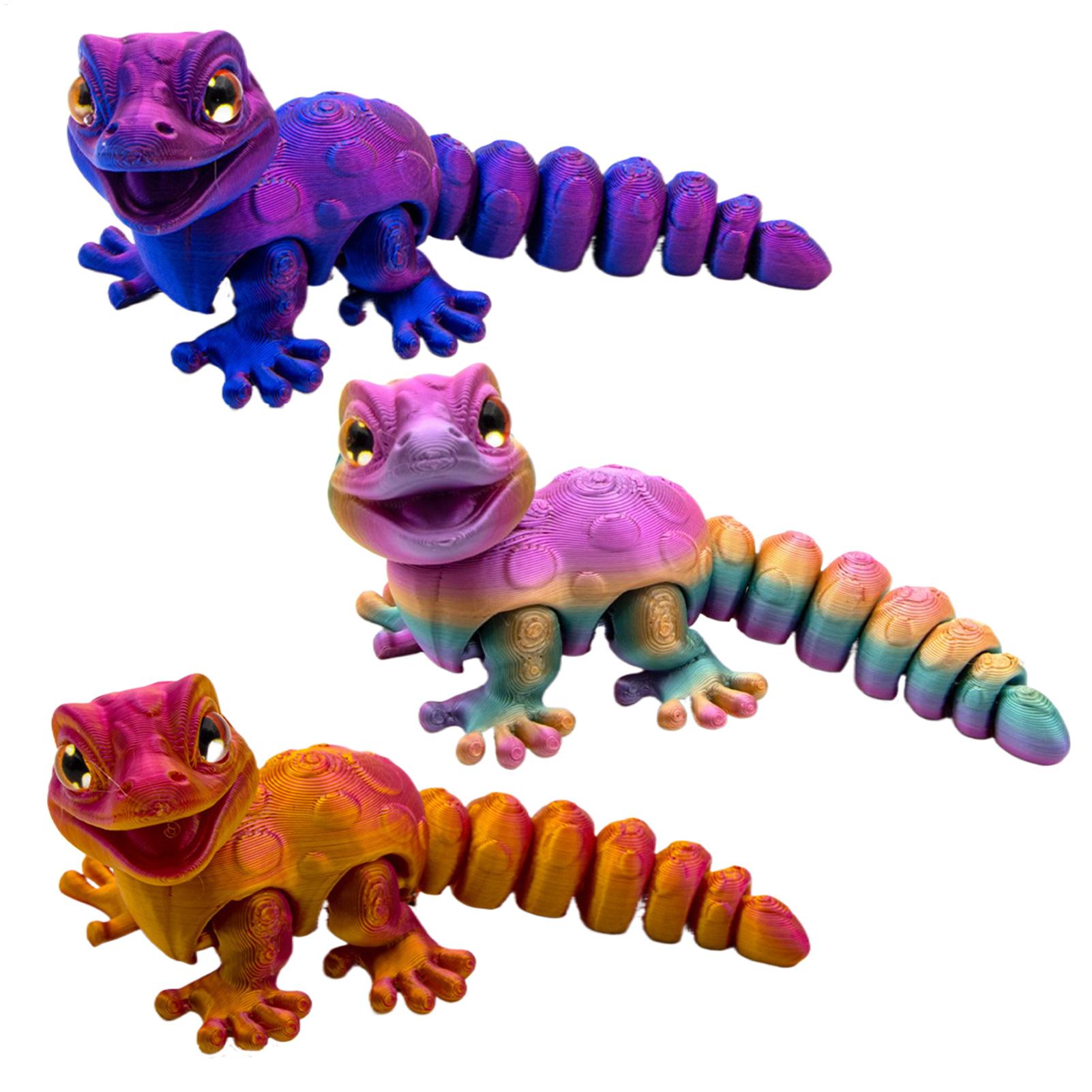 3D Printing Table - 3d impresso gecko estatueta lagarto réptil
