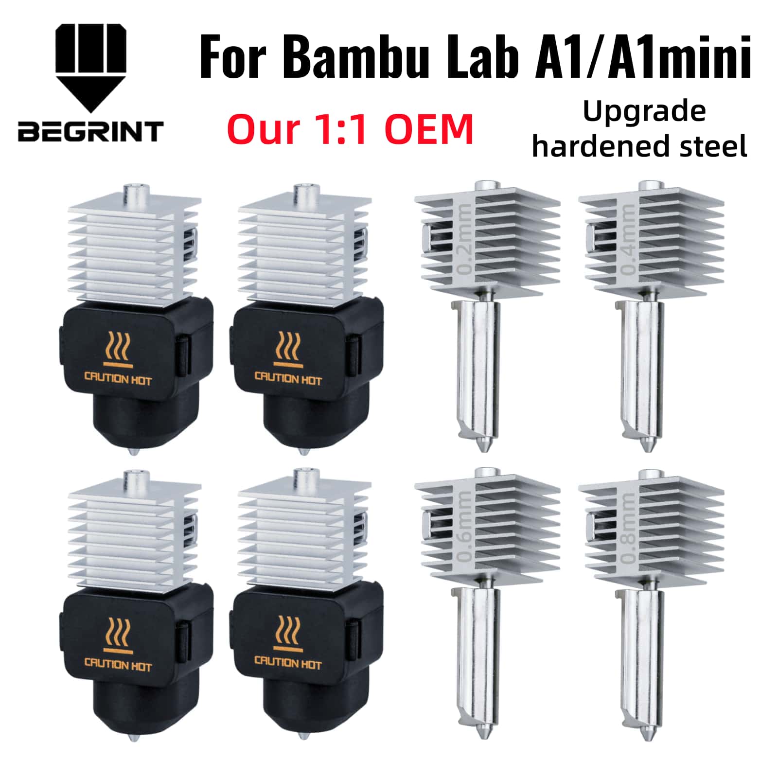 3D Printing Grinder - Para Bambu Lab A1/A1MINI, Bico de