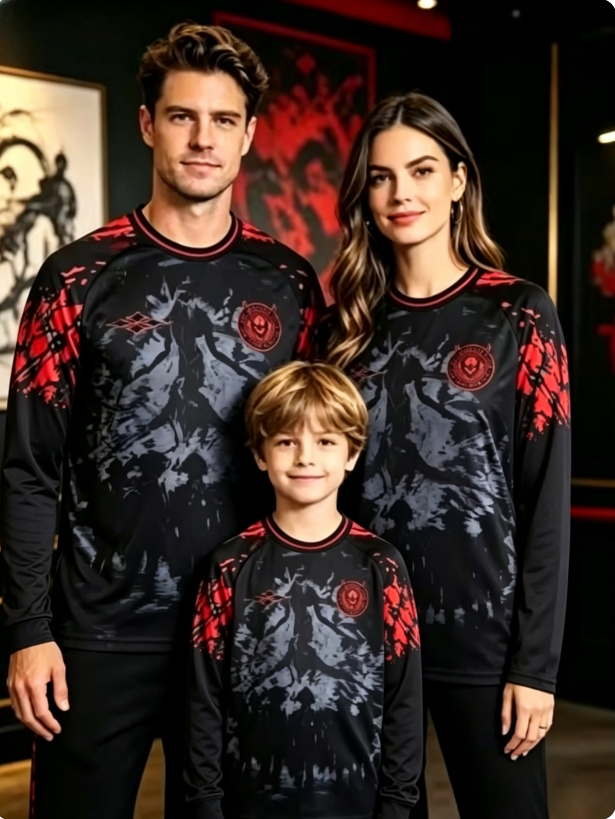 3D Printing Jersey - Camiseta de manga comprida com estampa
