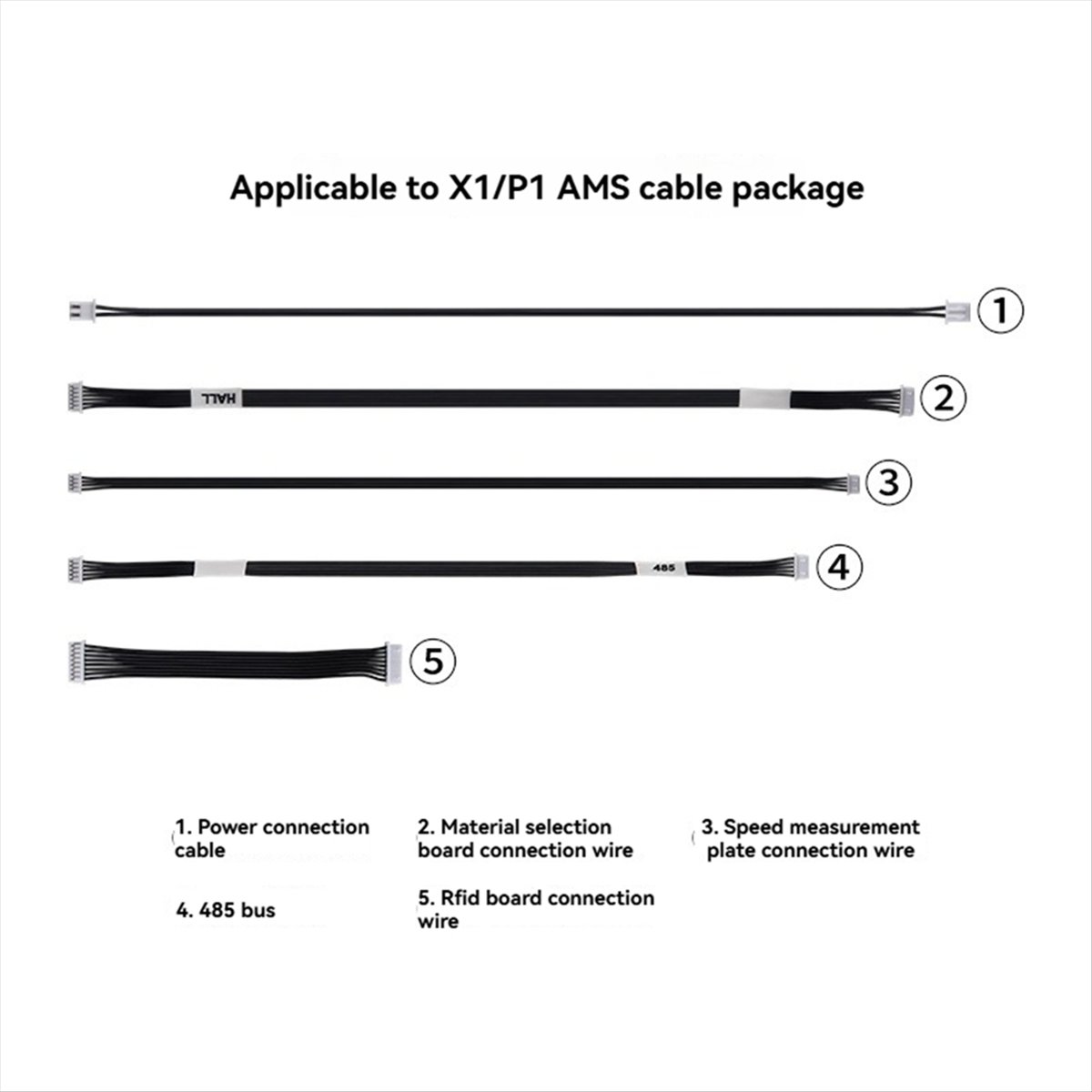 Motherboard 3D Printer - Pacote de Cabos A64I 5PCS, Cabo