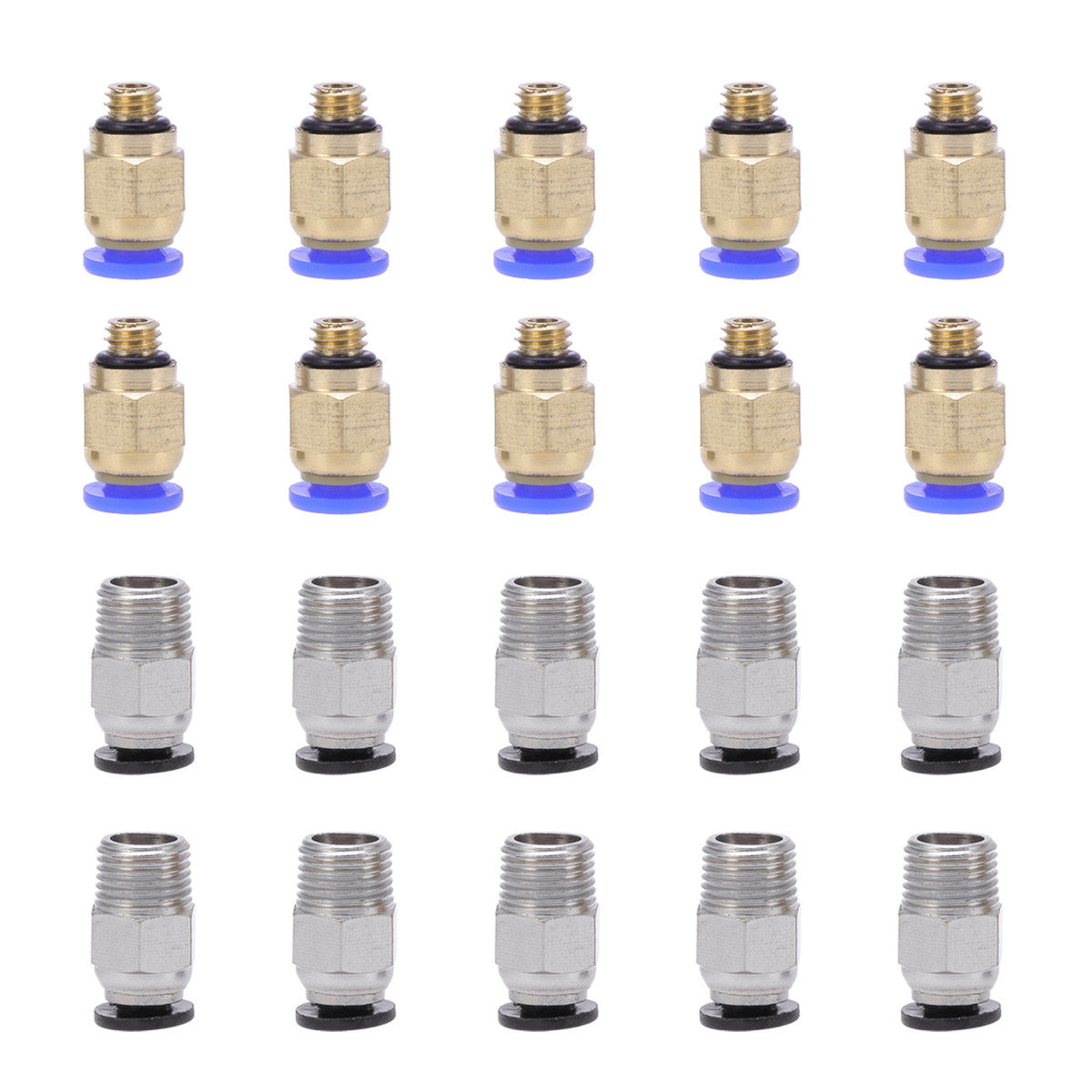 3D Printer Extruder - 20 Peças Conector Pneumático Reto PC4