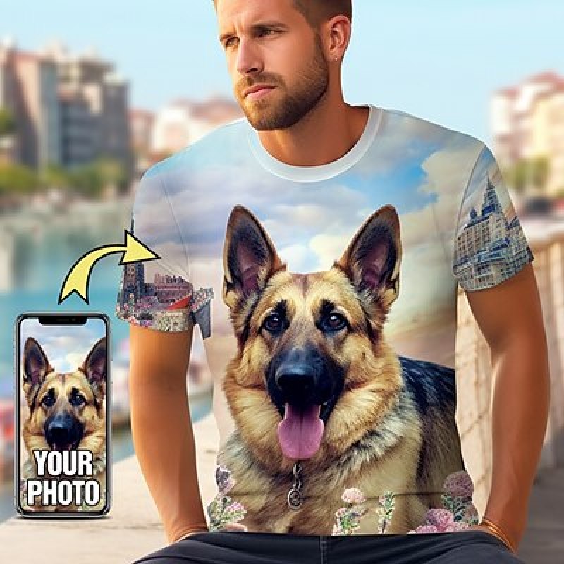 3D Printing Jersey - Camiseta personalizada para animais de estimação,