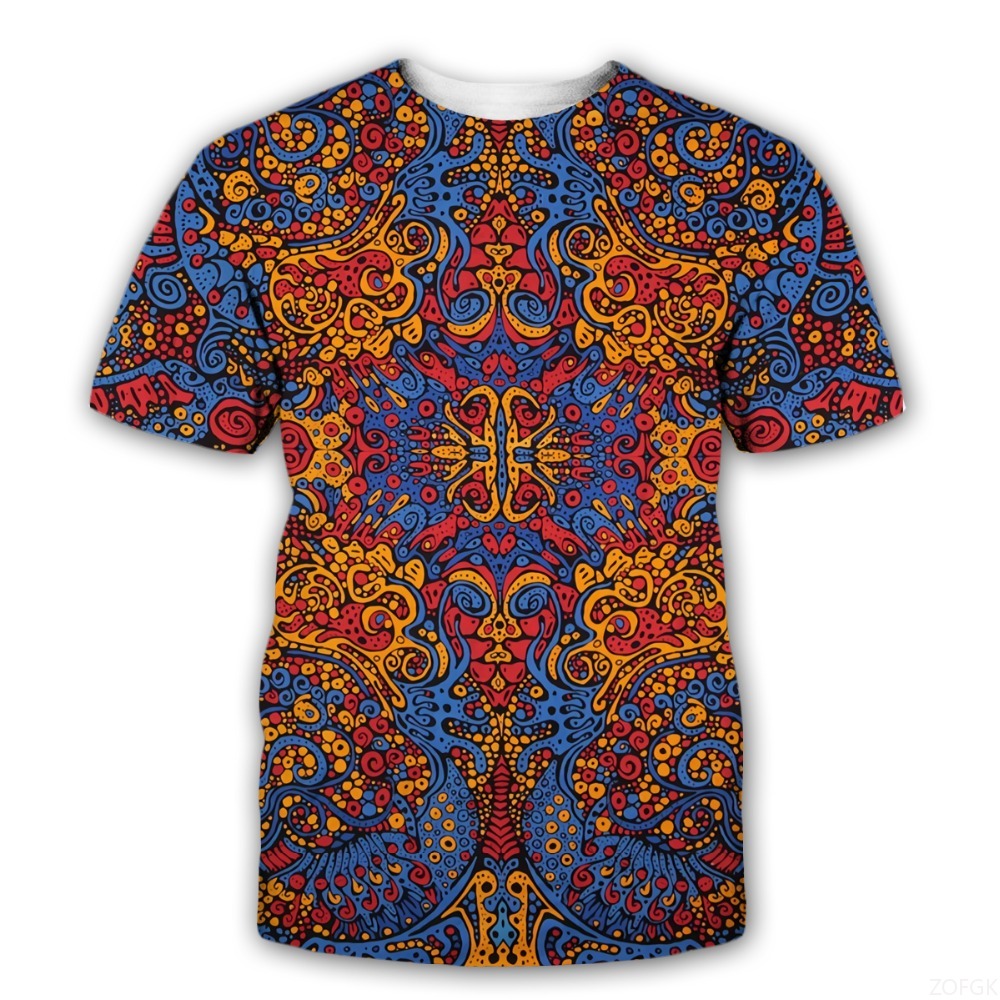 3D Printing Jersey - Novos símbolos misteriosos trippy impressão 3d