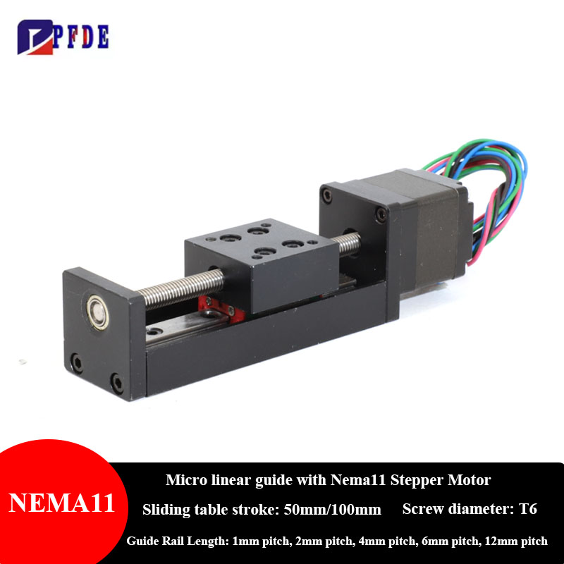 Lead Screw Stepper - Nema11 motor de passo mini guia