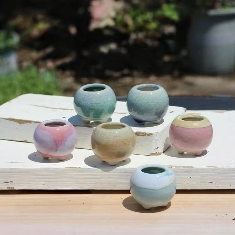 3D Printing Pot - 6 pçs mini vaso de flores
