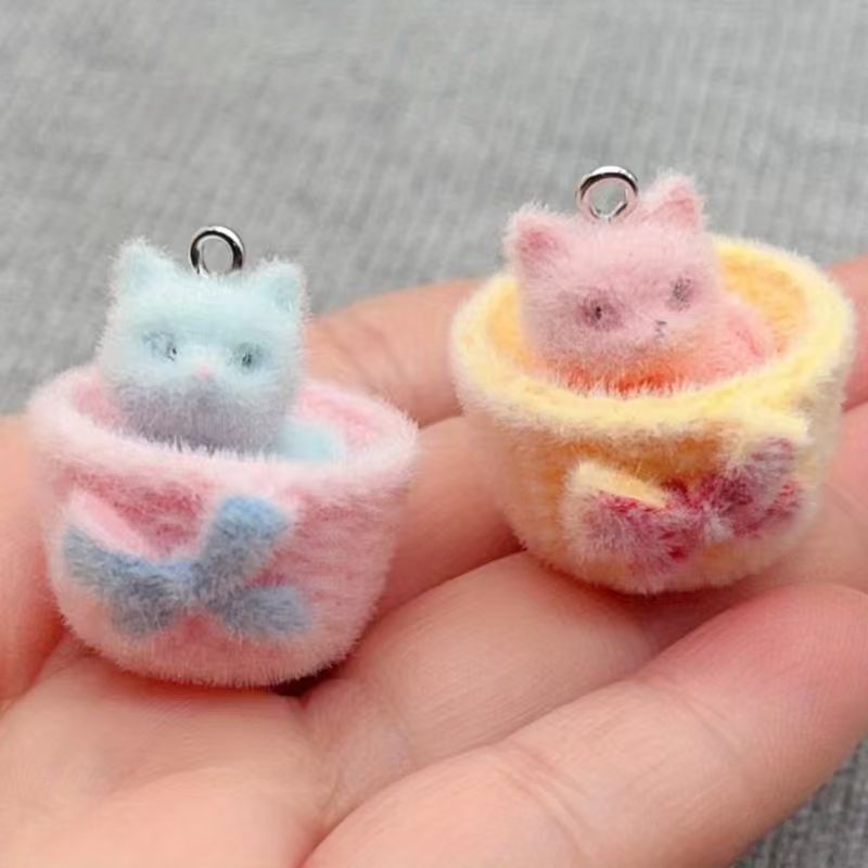 4 peças de pingente de gato em - 3D Printing Earrings avaliação e preço