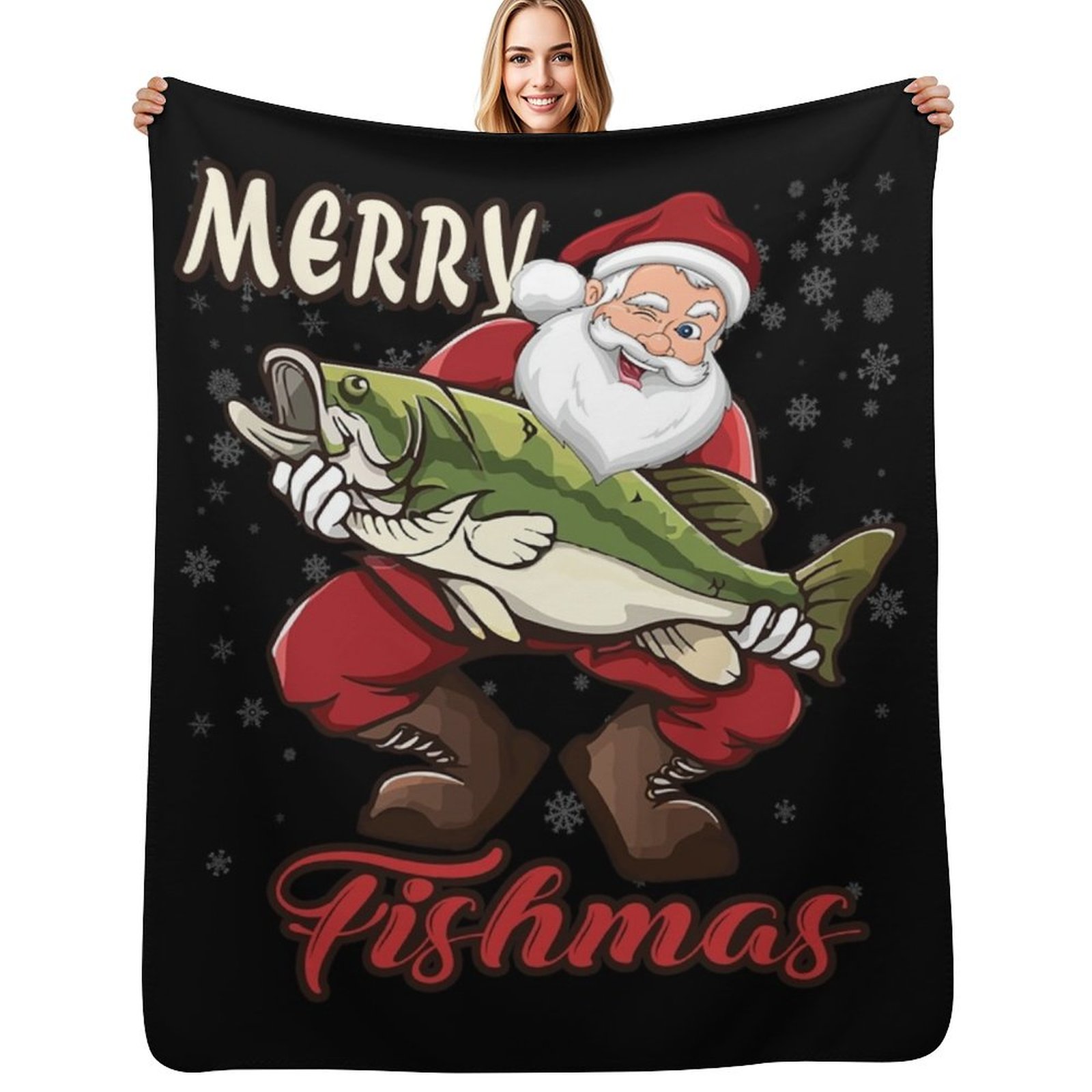 Merry Fishmas - Cobertor de Fl - 3D Printing Xmas Ideas avaliação e preço