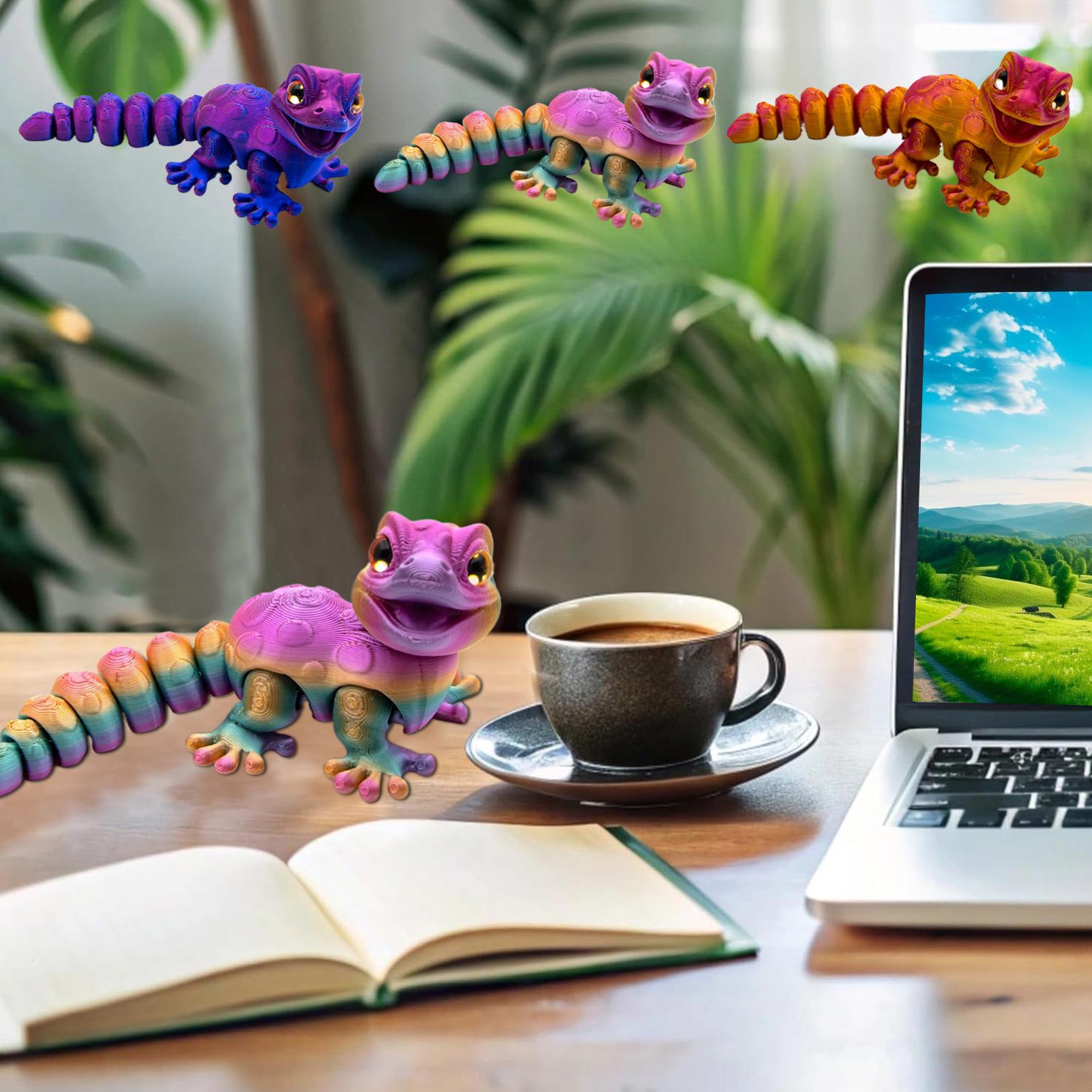 3d impresso gecko estatueta la - 3D Printing Table avaliação e preço