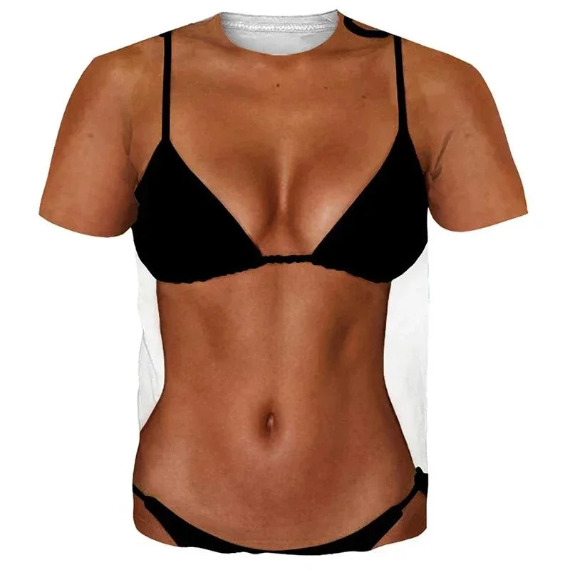 2024 engraçado corpo muscular  - 3D Printing Jersey avaliação e preço
