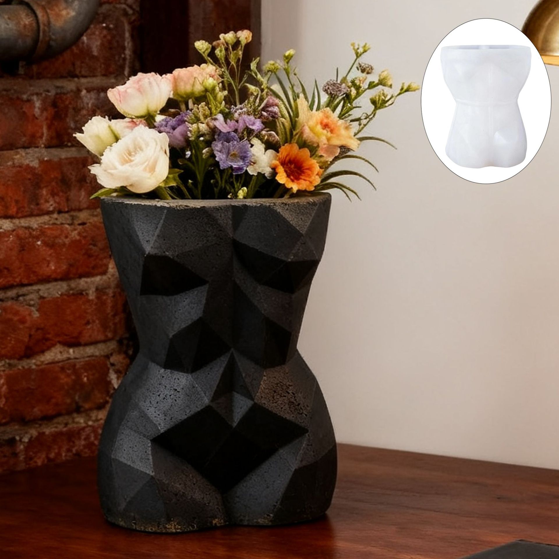 Molde de silicone geométrico 3 - 3D Printing Vase avaliação e preço