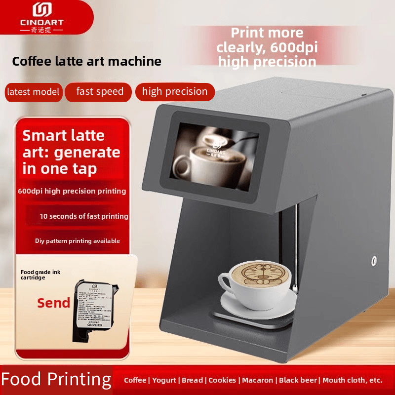 Cinoart 3d latte arte máquina  - 3D Printing In Food avaliação e preço