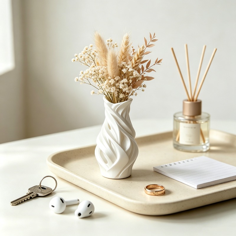 Vaso Decorativo em Forma de On - 3D Printing Vase avaliação e preço