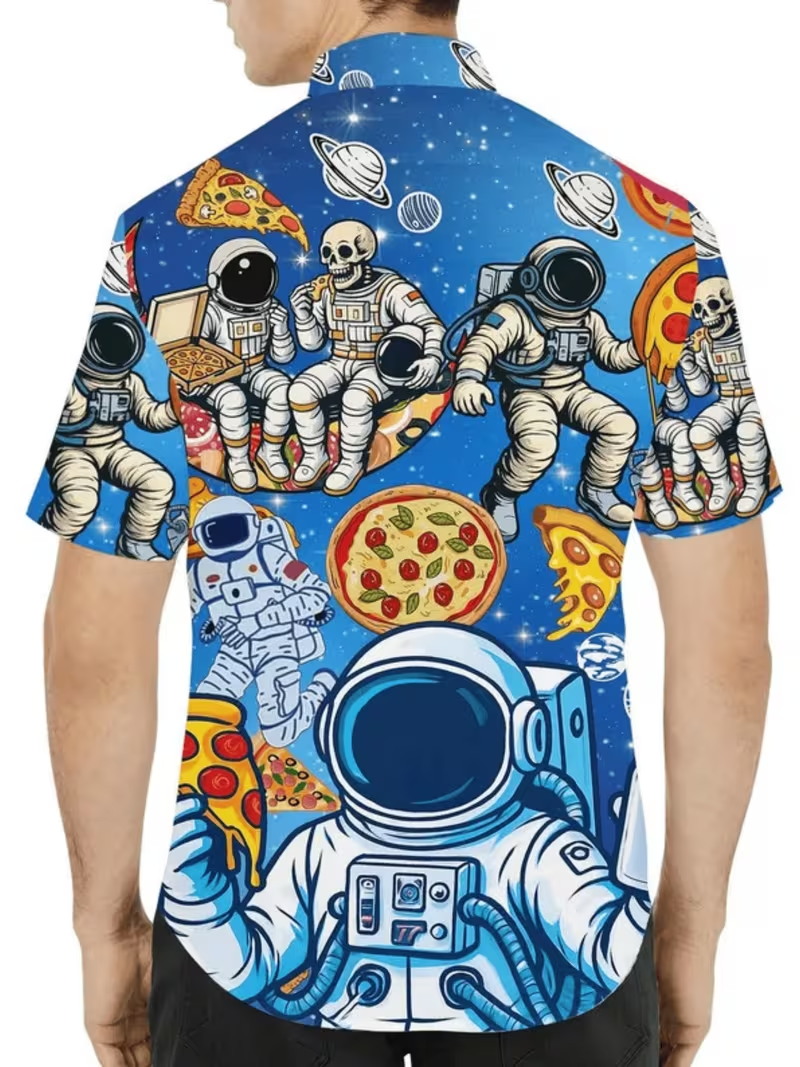 Camisa Havaiana Masculina com  - 3D Printing In Food avaliação e preço