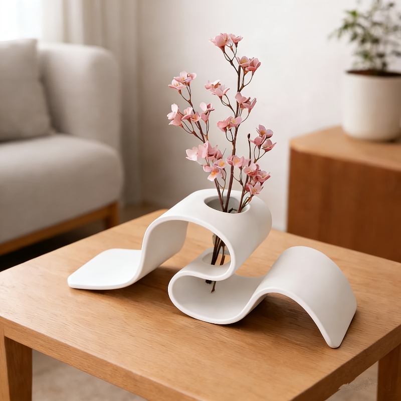 Vaso Moderno Minimalista Curvo - 3D Printing Vase avaliação e preço