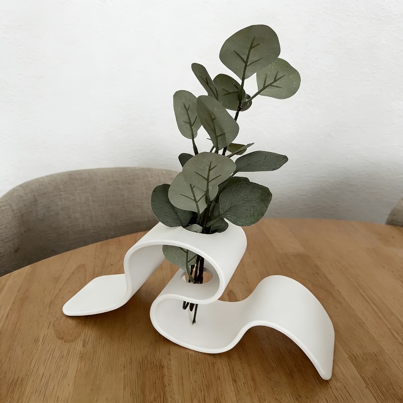 Vaso Moderno Minimalista Curvo - 3D Printing Vase avaliação e preço